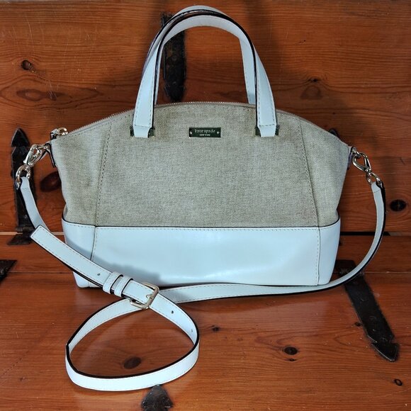 Kate Spade Beige and White Shoulder Bag - Picture 1 of 10